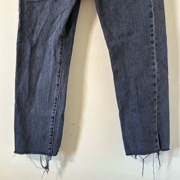 Levi’s 501 Crop Jeans Get Off My Cloud Black Denim Jeans Size 29 - Picture 4 of 12